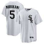 Choea C.White Sox #5 Munetaka Murakami Player White Stripe Home Game Stitched Jerseys