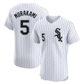 Choea C.White Sox #5 Munetaka Murakami Player White Stripe Limited Elite Home Stitched Jerseys