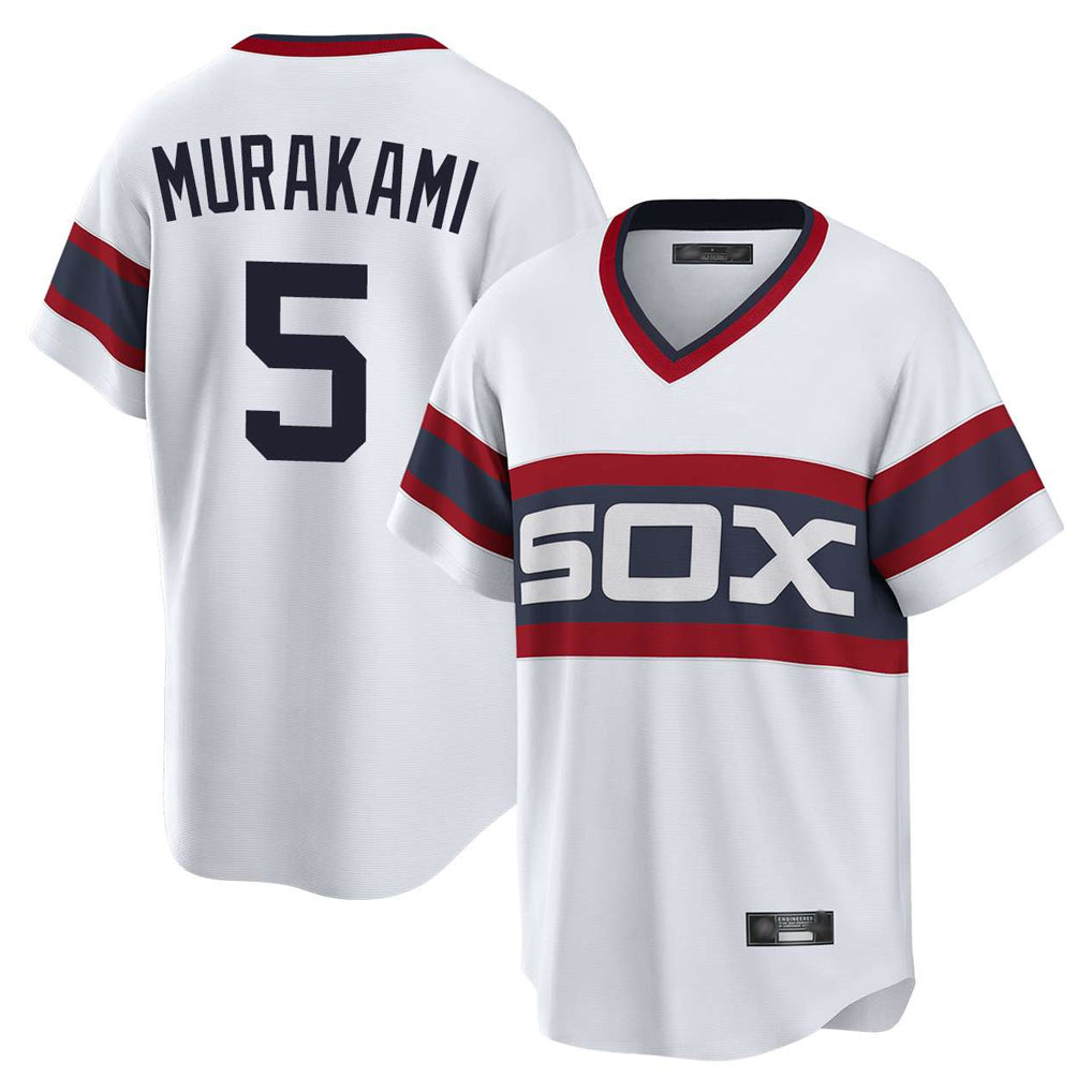 Choea C.White Sox #5 Munetaka Murakami Player White T-shirt Home Game Stitched Jerseys