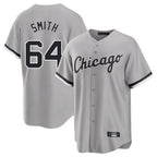 Choea C.White Sox #64 Shane Smith Player Gray Home Game Stitched Jerseys