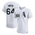 Choea C.White Sox #64 Shane Smith Player White Stripe Limited Elite Home Stitched Jerseys