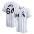 Choea C.White Sox #64 Shane Smith Player White Stripe Limited Elite Home Stitched Jerseys