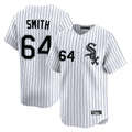 Choea C.White Sox #64 Shane Smith Player White Stripe Limited Home Stitched Jerseys