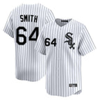 Choea C.White Sox #64 Shane Smith Player White Stripe Limited Home Stitched Jerseys