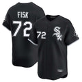 Choea C.White Sox #72 Carlton Fisk Player Black Limited Home Stitched Jerseys