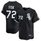 Choea C.White Sox #72 Carlton Fisk Player Black Limited Home Stitched Jerseys