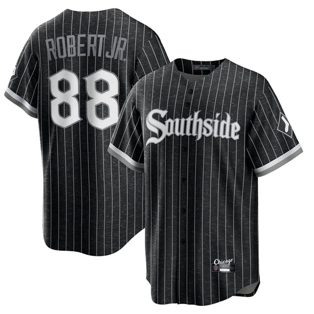 Choea C.White Sox #88 Luis Robert Jr Player Black City Connect Home Game Stitched Jerseys
