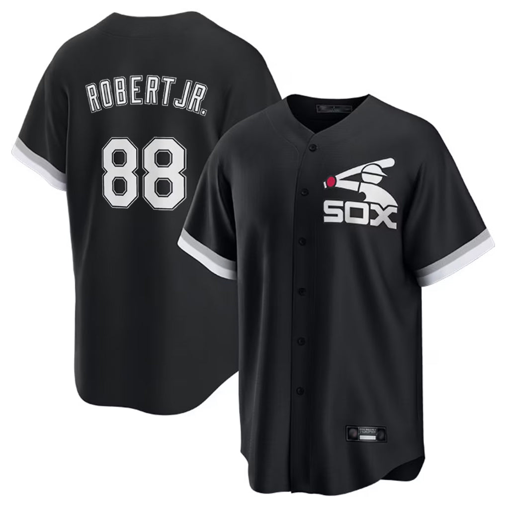 Choea C.White Sox #88 Luis Robert Jr Player Black Spring Training Game Stitched Jerseys