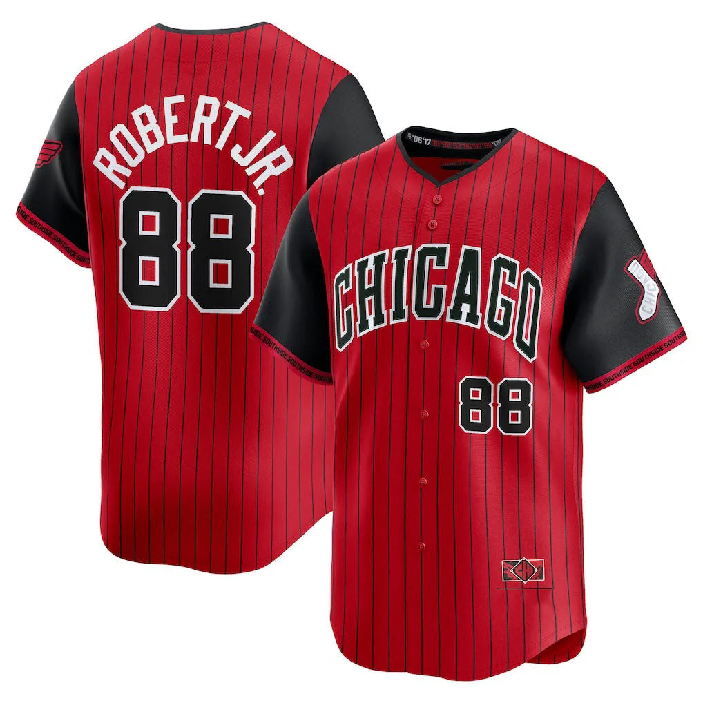 Choea C.White Sox #88 Luis Robert Jr Player Red City Connect Limited Home Stitched Jerseys