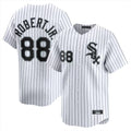 Choea C.White Sox #88 Luis Robert Jr Player White Stripe Limited Home Stitched Jerseys