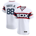 Choea C.White Sox #88 Luis Robert Jr Player White T-shirt Limited Elite Home Stitched Jerseys