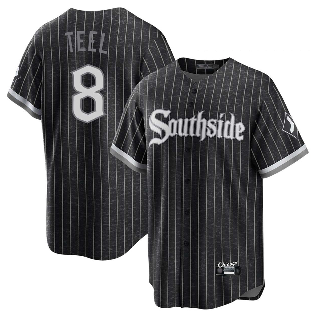 Choea C.White Sox #8 Kyle Teel Player Black City Connect Home Game Stitched Jerseys