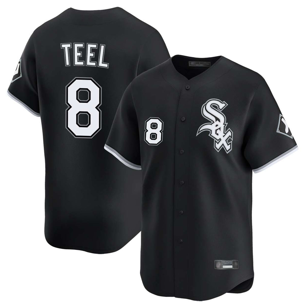Choea C.White Sox #8 Kyle Teel Player Black Limited Home Stitched Jerseys