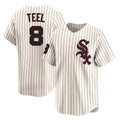 Choea C.White Sox #8 Kyle Teel Player Cream Cooperstown Collection Limited Home Stitched Jerseys