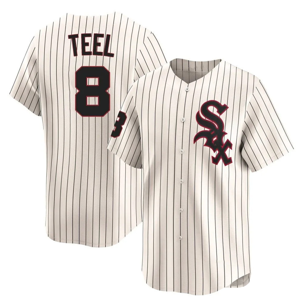 Choea C.White Sox #8 Kyle Teel Player Cream Cooperstown Collection Limited Home Stitched Jerseys