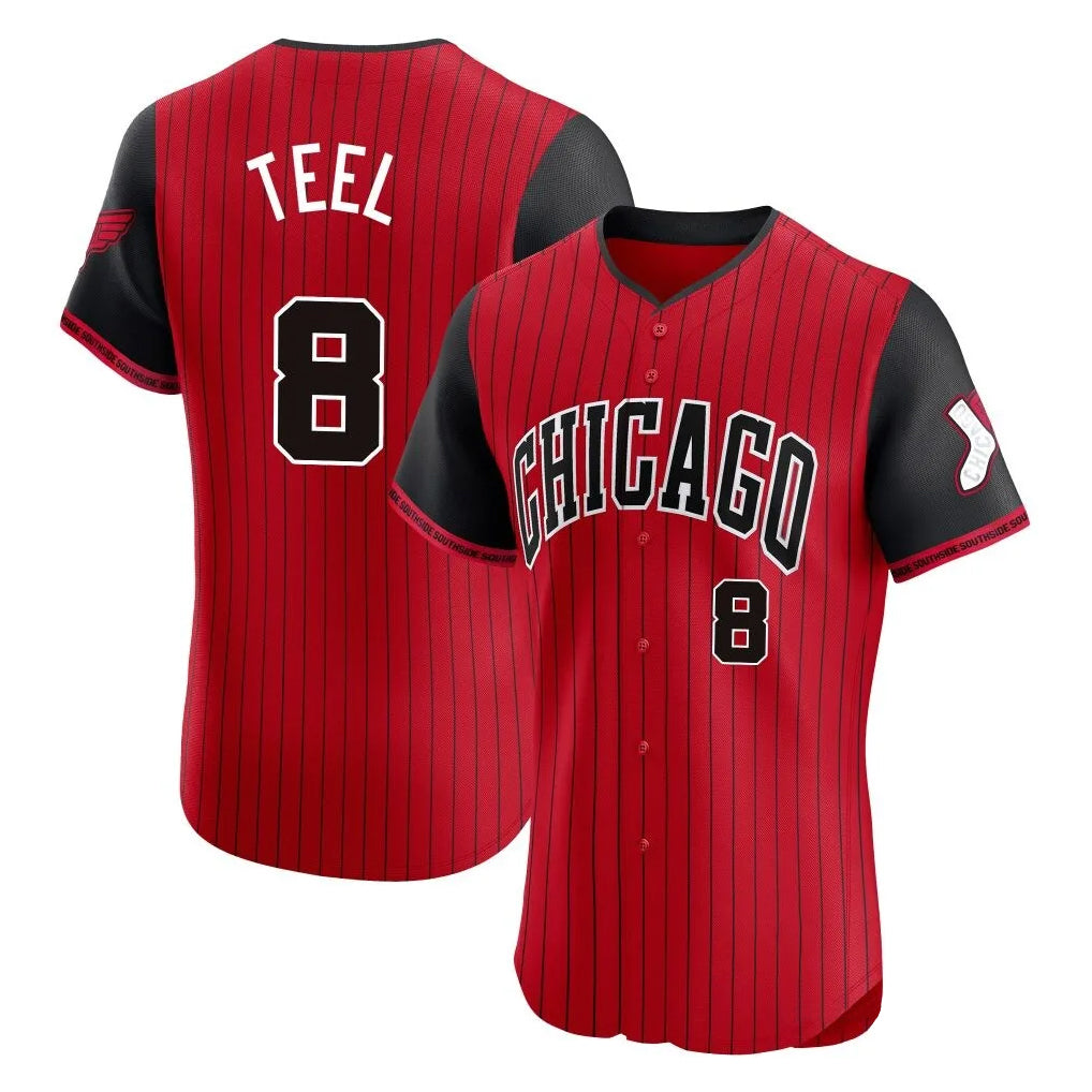 Choea C.White Sox #8 Kyle Teel Player Red City Connect Limited Elite Home Stitched Jerseys