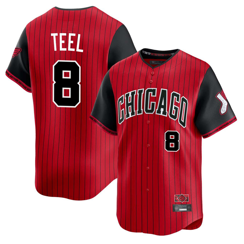 Choea C.White Sox #8 Kyle Teel Player Red City Connect Limited Home Stitched Jerseys