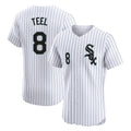 Choea C.White Sox #8 Kyle Teel Player White Stripe Limited Elite Home Stitched Jerseys