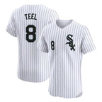 Choea C.White Sox #8 Kyle Teel Player White Stripe Limited Elite Home Stitched Jerseys