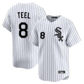 Choea C.White Sox #8 Kyle Teel Player White Stripe Limited Home Stitched Jerseys