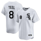 Choea C.White Sox #8 Kyle Teel Player White Stripe Limited Home Stitched Jerseys