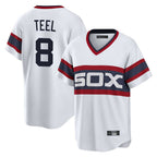 Choea C.White Sox #8 Kyle Teel Player White T-shirt Home Game Stitched Jerseys
