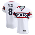Choea C.White Sox #8 Kyle Teel Player White T-shirt Limited Elite Home Stitched Jerseys