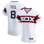 Choea C.White Sox #8 Kyle Teel Player White T-shirt Limited Elite Home Stitched Jerseys