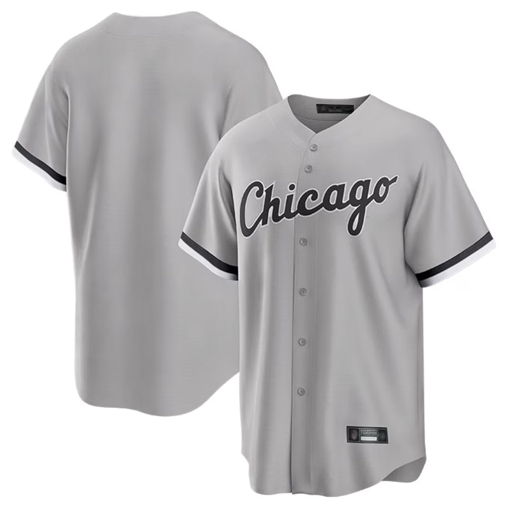 Choea C.White Sox ## White Sox Blank Player Gray Home Game Stitched Jerseys