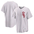 Choea C.White Sox ## White Sox Blank Player Red Stripe White Home Game Stitched Jerseys