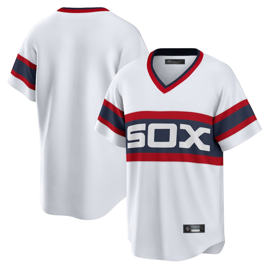 Choea C.White Sox ## White Sox Blank Player White T-shirt Home Game Stitched Jerseys
