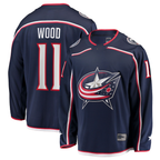 Choea CB.Jackets #11 Miles Wood Navy Home Breakaway Jersey