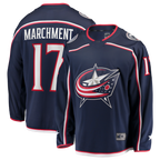 Choea CB.Jackets #17 Mason Marchment Navy Home Premier Breakaway Player Jersey