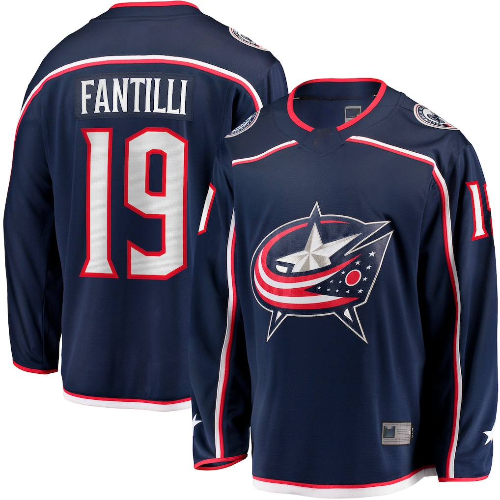 Choea CB.Jackets #19 Adam Fantilli Navy Home Premium Jersey
