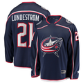 Choea CB.Jackets #21 Isac Lundestrom Navy Home Breakaway Jersey