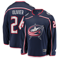 Choea CB.Jackets #24 Mathieu Olivier Navy Home Breakaway Jersey
