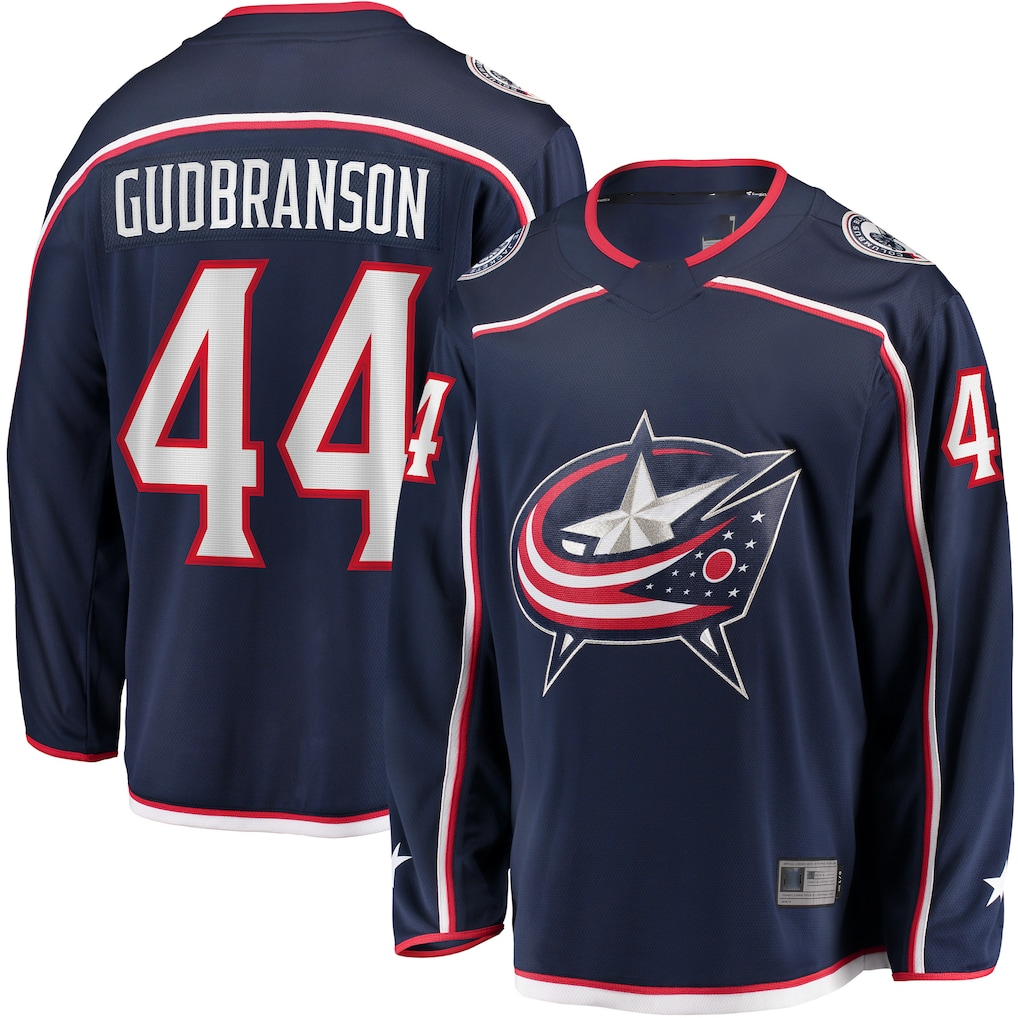 Choea CB.Jackets #44 Erik Gudbranson Navy Home Breakaway Player Jersey