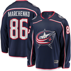Choea CB.Jackets #86 Kirill Marchenko Navy Home Breakaway Jersey