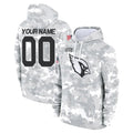 Choea Custom A.Cardinals Arctic Camo Salute to Service Limited Hoodie Any Name & Numbers Stitched Jerseys