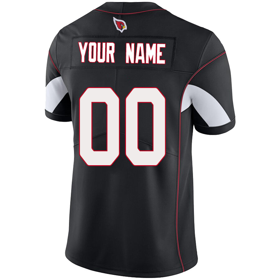 Choea Custom A.Cardinals Black Vapor Untouchable Elite Stitched Jerseys