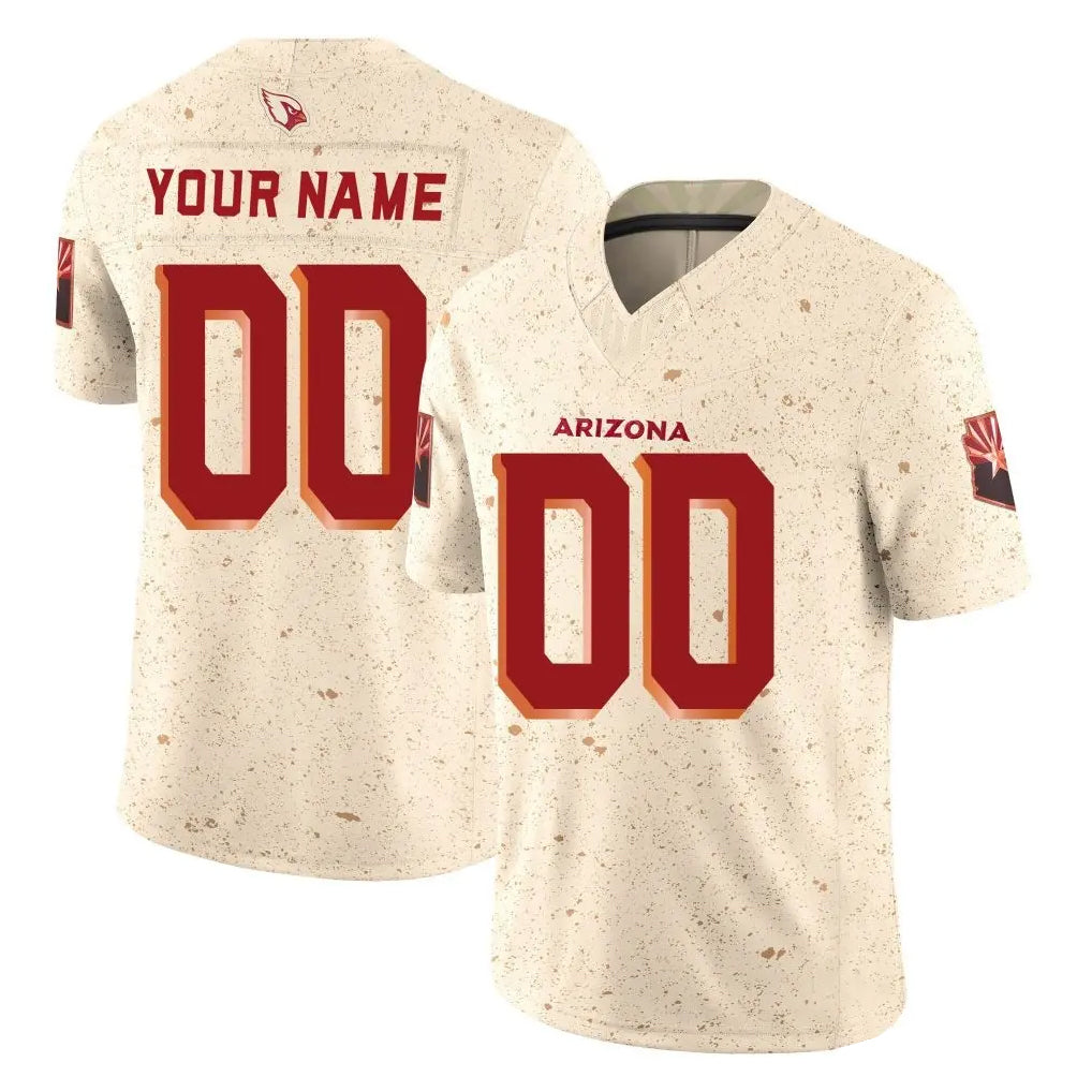 Choea Custom A.Cardinals Cream Rivalries Collection Limited Eliet Home Game Stitched Jerseys