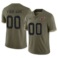 Choea Custom A.Cardinals Olive Salute To Service Limited Game Stitched Jerseys