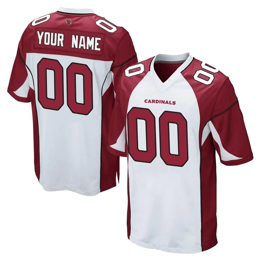 Choea Custom A.Cardinals White Red Home Game Stitched Jerseys