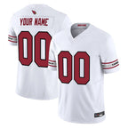 Choea Custom A.Cardinals White Vapor F.U.S.E. Limited Home Game Stitched Jerseys