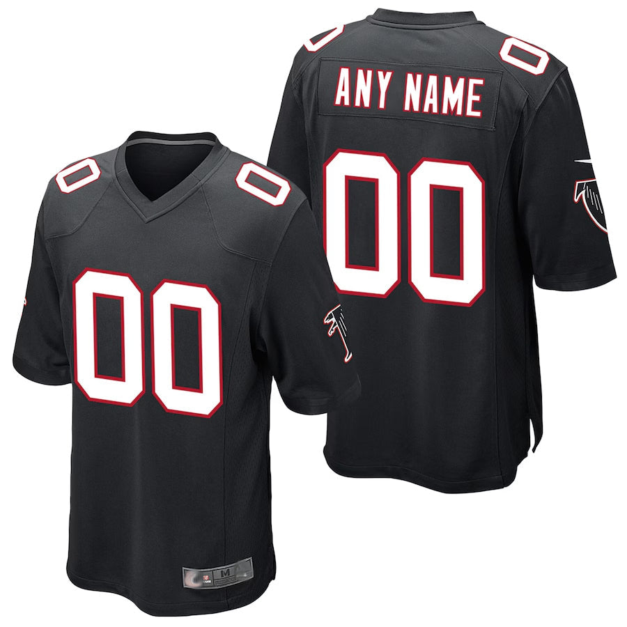 Choea Custom A.Falcons Black Alternate Game Stitched Jerseys