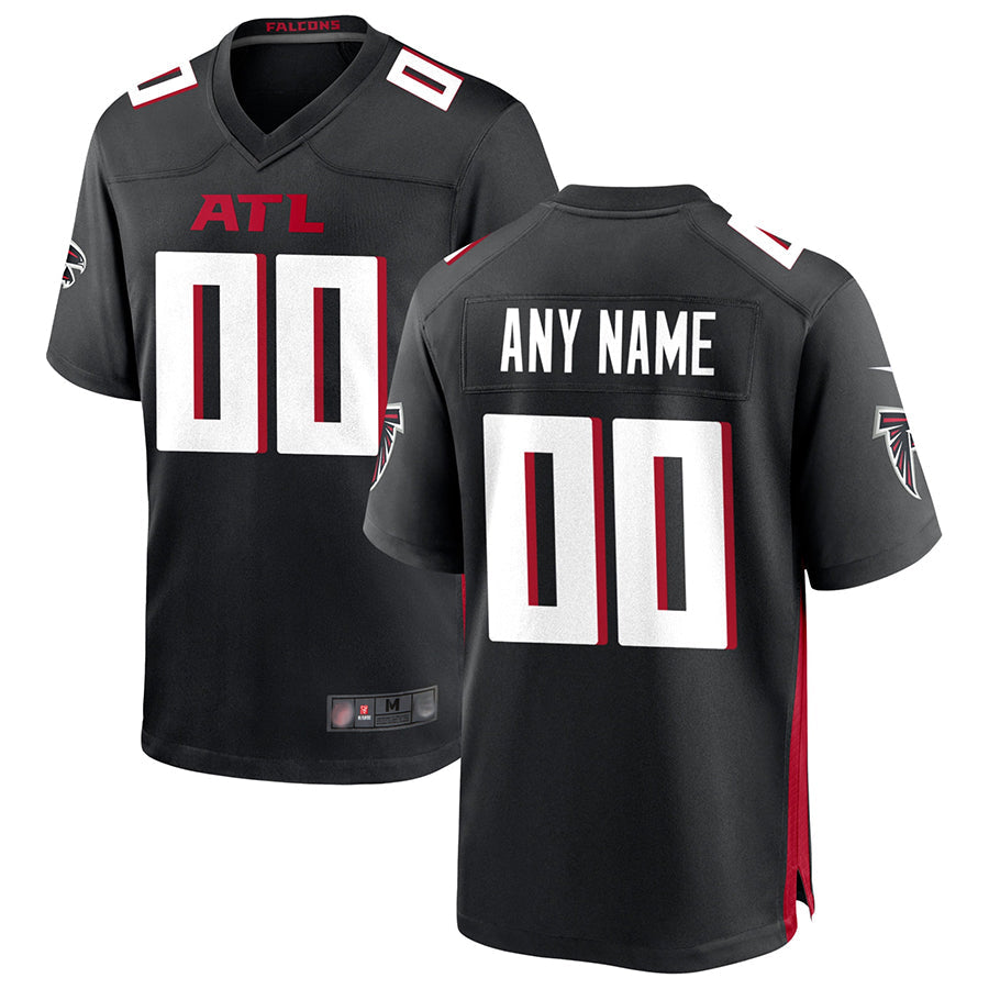 Choea Custom A.Falcons Black Home Game Stitched Jerseys