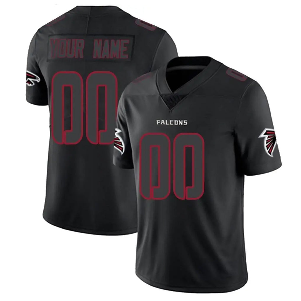 Choea Custom A.Falcons Black Limited Elite Home Game Any Name & Numbers Stitched Jerseys