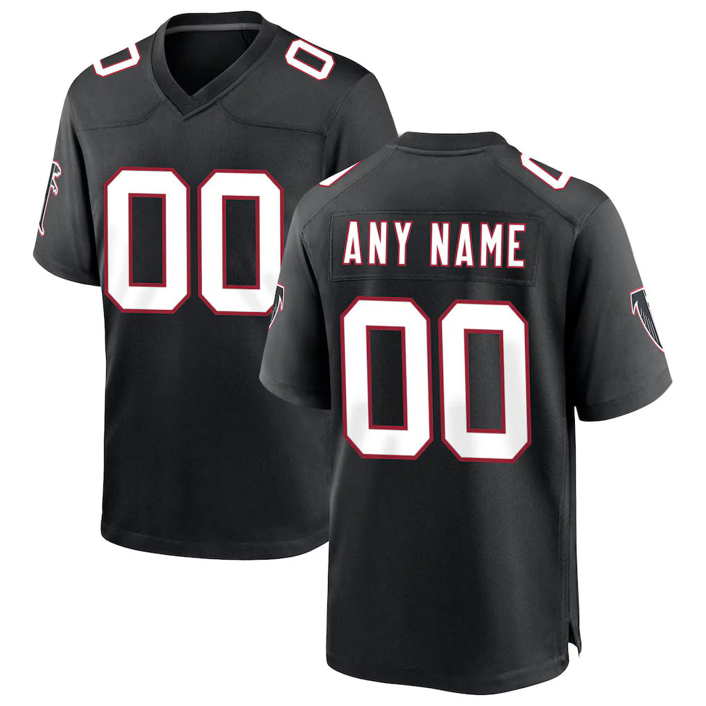 Choea Custom A.Falcons Black Throwback Limited Home Game Any Name & Numbers Stitched Jerseys