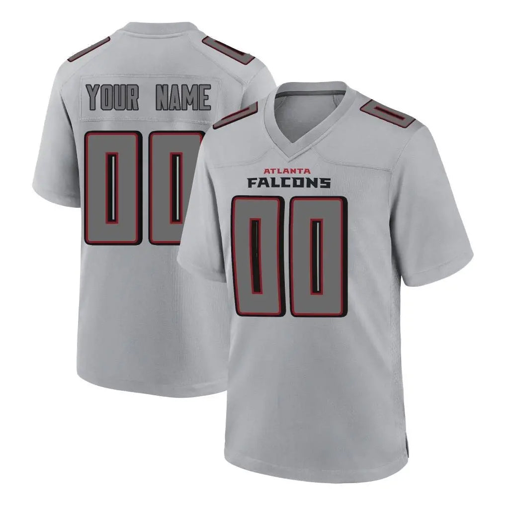Choea Custom A.Falcons Gray Fashion Home Game Any Name & Numbers Stitched Jerseys