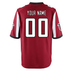 Choea Custom A.Falcons Red Home Game Any Name & Numbers Stitched Jerseys